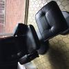 Like new black leather chair