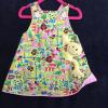 Hand made little girl's dress, fully lined, quality 100% cotton.