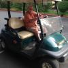 For sale Club Car 48V Golf Cart, 2010.  Set of Spalding golf clubs.
