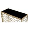 Gold and Black metal Console table