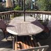 Teak table and chairs offer Home and Furnitures