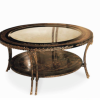 TRADITIONAL RAMS HEAD COCKTAIL TABLE, 48” DIAMETER.  22” high offer Home and Furnitures