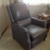 Grey Recliner - Real Leather!  Excellent condition $500 obo