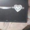 heartshaped diamond ring set