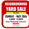 MEGA neighborhood Yard Garage Sale offer Garage and Moving Sale