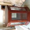 Cherry Wood/Glass Curio Cabinet offer Home and Furnitures