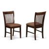 EAST WEST FURNITURE NFC-MAH-C DINING ROOM CHAIR SET WITH UPHOLSTERED SEAT, MAHOGANY FINISH, SET OF 2 offer Home and Furnitures