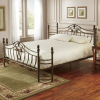 Brushed Bronze Queen Bed offer Home and Furnitures