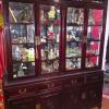Asian China Cabinet Rosewood