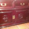 Asian China Cabinet Rosewood