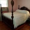 Hutch, love seat, antique bed with box spring