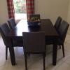 DINING TABLE WITH 6 CHAIRS WITH LEAF offer Home and Furnitures