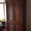 Solid Wood Carved Armoire 