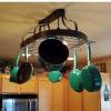 Kitchen Hanging Light/Pot Rack