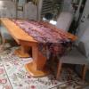 designer double pedestal dining room table
