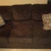 Chocolate Couch and Loveseat