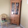 Corner china cabinet