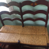 French Country chairs with bench 