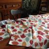 Table runner with matching place mats