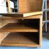 Solid Oak Bookshelf and TV Stand