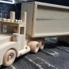 Wood Toy Semi Truck and Trailer