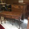 Antique Berkey & Gay Furniture- Dresser and Dressing Table with bench seat