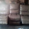 Sofa Recliner-Gray Leather