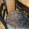 A Arhaus Recycled metal dining table and chairs