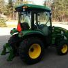 John Deere 3520 CAB, 4WD tractor w/Loader, Mower