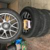 Michlelin 225/55R17 Xice tires on Ford Fusion Alloy wheels