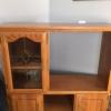 Solid Oak Entertainment center offer Home and Furnitures