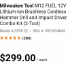 Brand new Milwaukee hammer drill / impact driver combo offer Tools