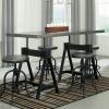 Industrial Aged Steel Dining Set