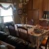 Amish made table and 6 upholstered chairs offer Home and Furnitures
