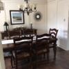 Dining room table and 6 upholstered chairs