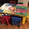 Children's Art Table and Chairs