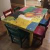 Children's Art Table and Chairs