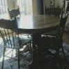 Solid Oak table with 4 chairs offer Home and Furnitures