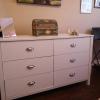 6 Drawer Chestt White a year old. No scratches.  offer Home and Furnitures