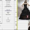 Black tafetta wedding gown brand new in box from manufacturer