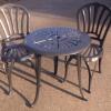 Chairs & Table - cast iron