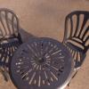 Chairs & Table - cast iron