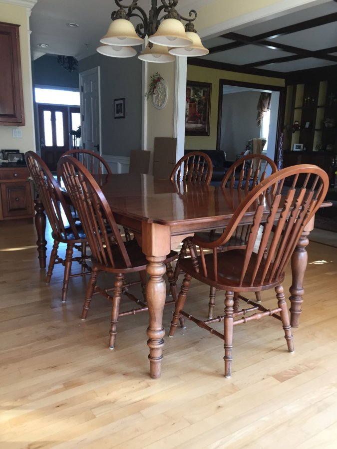 Solid Cherry Wood Kitchen Table with Chairs Naperville Classifieds