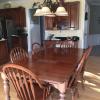 Solid Cherry Wood Kitchen Table with Chairs