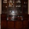 China Cabinet with built in leather topped desk. Maker/Baker