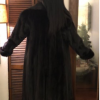 LONG BLACK MINK COAT