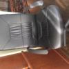 Office chair, faux leather, black
