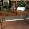 Oak table, 2 chairs and serving table for offer Home and Furnitures