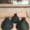 3 X GREEN RARE INDUSTRIAL LIGHTS