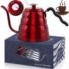 Triple Layer 18/8 Stainless Steel Pour Over Coffee Kettle with Thermometer, SAVE 10% with Amazon Coupon